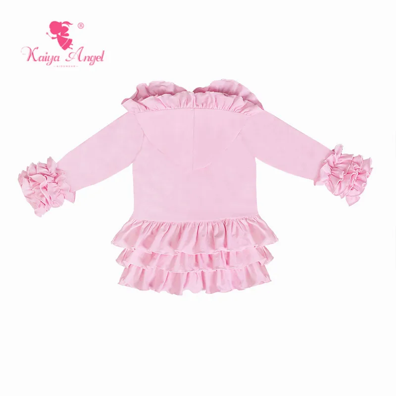 Kaiya Angel/Новейшая осенняя одежда для детей оптовая продажа розовый пиджак с