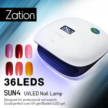Зация 48 Вт ногтей сушильные машины все для маникюра и ногтей Дизайн автоматический Сенсор дно таймер для лечения УФ-гель лак для ногтей