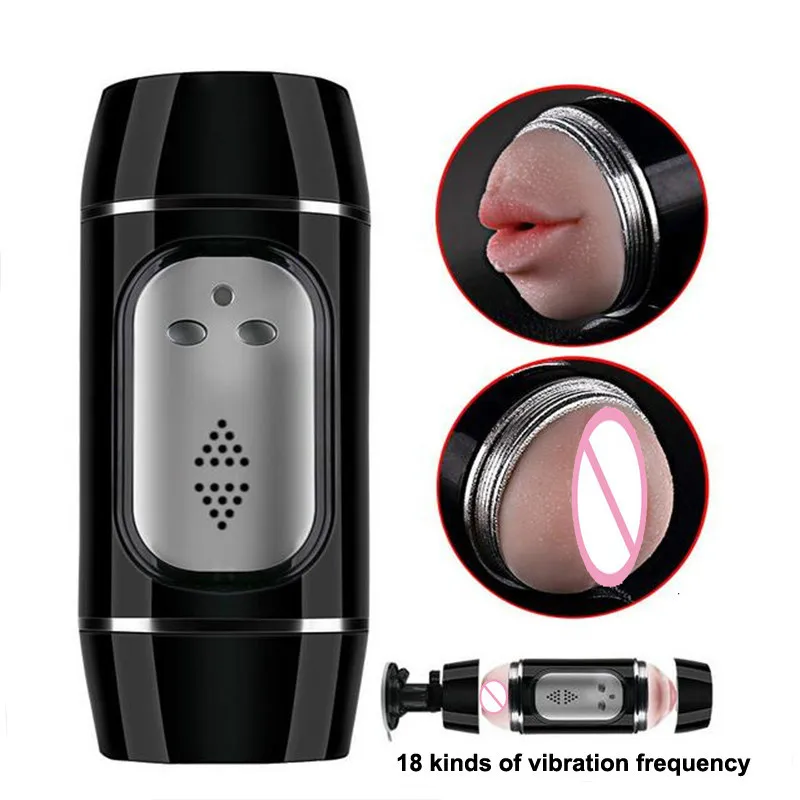 18 Speeds Adult Toys For Men Dual Channel Masterbation Cup Blow Job Hands Free Masturbator Man Pocket Sex Vagina Real Pussy huismerk kopen in de aanbieding 18 Speeds Adult Toys For Men Dual Channel Masterbation Cup Blow Job Hands Free Masturbator Man Pocket Sex Vagina Real Pussy huismerk kopen in de aanbieding