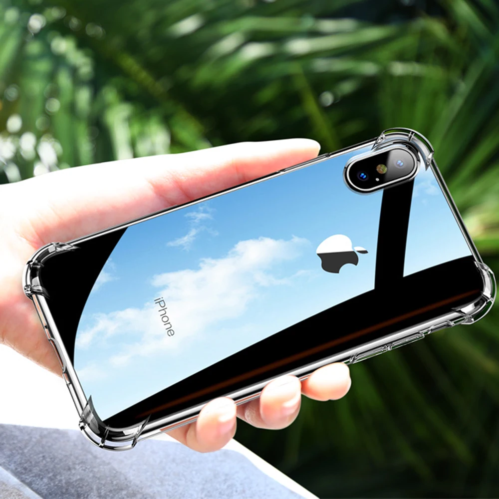 

KISSCASE Anti-knock TPU Case For iPhone XS Max XR X 8 7 Soft Silicone Cover For iPhone 8 7 6 6s Plus 5 5s SE Phone Cases Cover