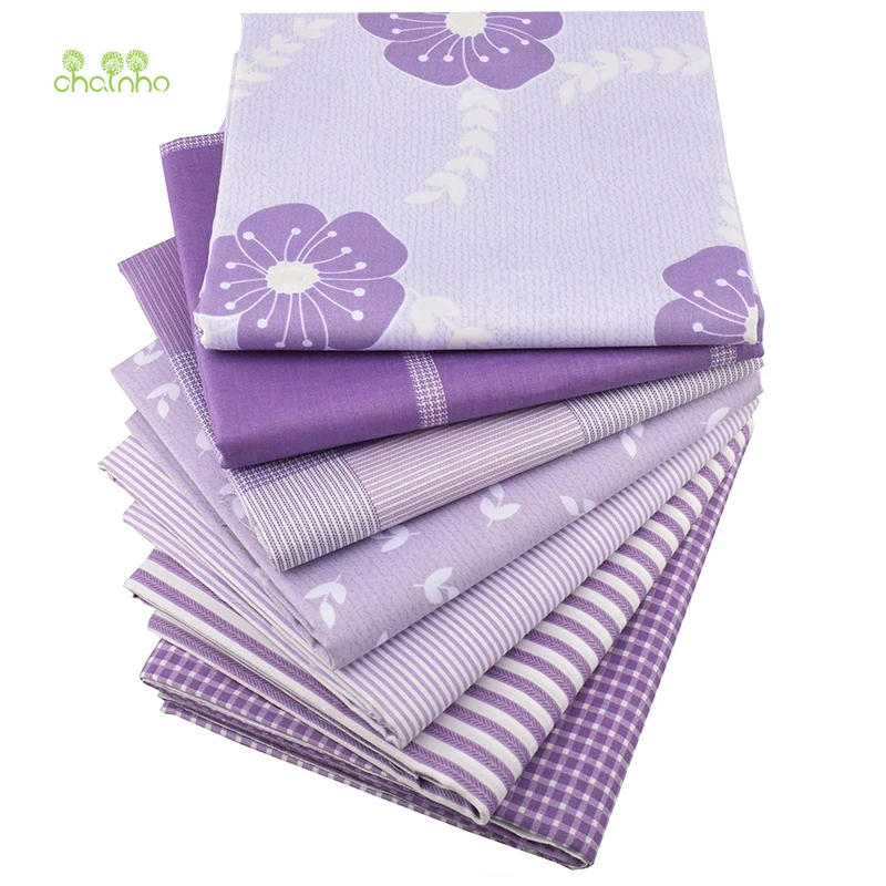 Chainho, фиолетовая серия, набивная твиловая, хлопковая ткань, для шитья своими руками, простыня для малышей и детей, подушка, материал подушки, полуметр