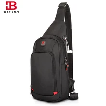 BALANG Crossbody Bags for Men Messenger Chest Bag Pack Casual Bag Waterproof Nylon Single Shoulder Strap Pack 2017 New Fashion