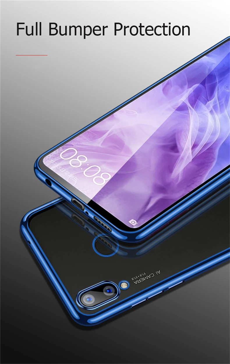 Для Xiao mi Red mi Note 7 Pro роскошный мягкий силиконовый чехол с покрытием для Xiaomi mi 9SE Red mi K20 Pro Red mi 6A 6 Pro Red mi 7 чистый чехол