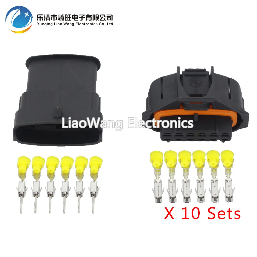10 комплектов 6 Pin GAK common rail accelerator pedal plug водонепроницаемый высококачественный разъем DJB7069Y-3.5-11/21 автомобильный разъем 6 P