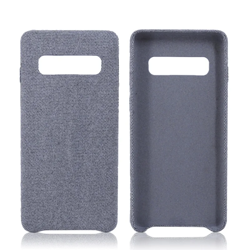 

Luxury Canvas grain case for Samsung Galaxy S10 + S10E Lite Note8 9 Hidden buttons Fabric Retro Canvas soft case F11