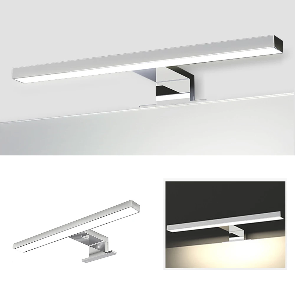 

AC110-240V LED Mirror Front Light 5W 8W Modern Waterproof Anti-fog Bathroom Mirror Lamp 2835 32/48LED Simple Wall Cabinet lamp