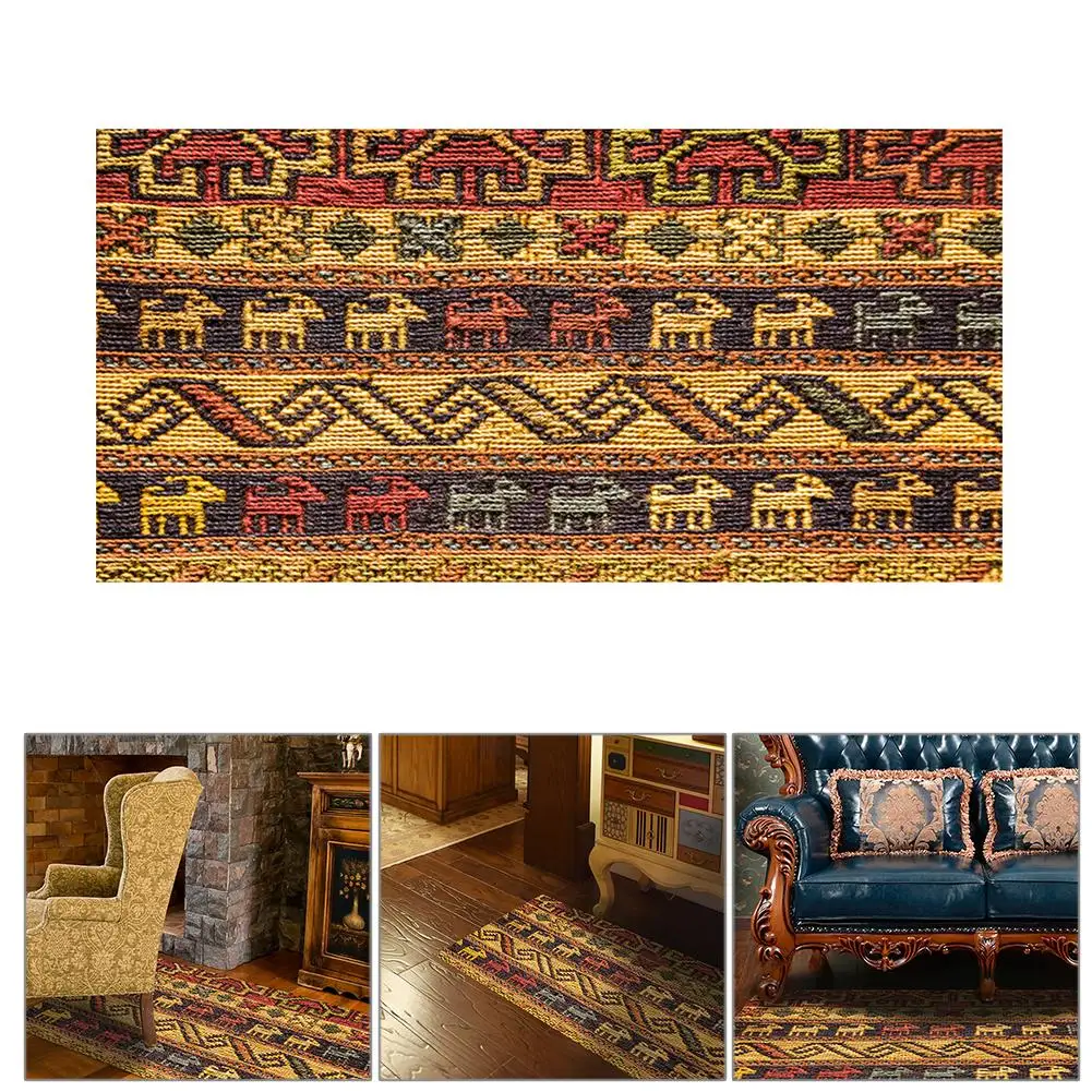 Egyptian Style Hand Woven Carpet Sticker Diy Self Adhesive