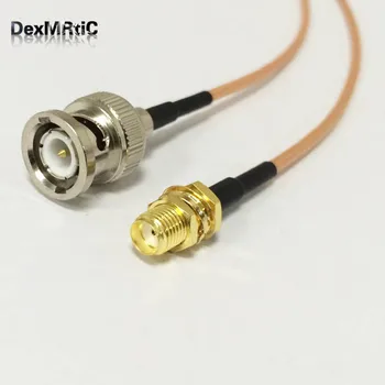 

SMA Female nut Switch BNC Male plug Pigtail Cable adapter RG316 Wholesale Fast Ship 15CM wholesale price