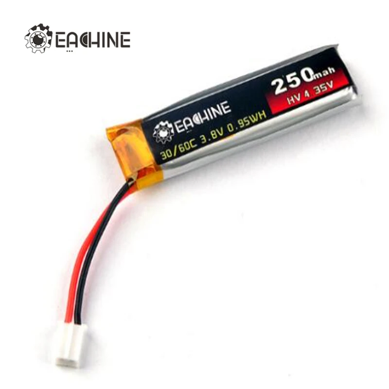 

Upgraded Eachine QX65 Spare Parts 3.8V 250mAh 30C/60C 1S High Volt LIHV LIPO Battery PH2.0 Connector For RC Drone Quadcopter