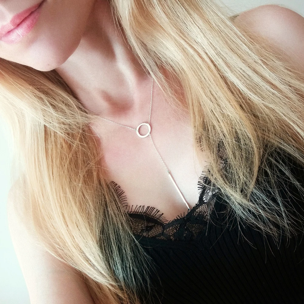 eManco Aesthetic Stainless Steel Necklaces for women Korean Pendant Gold Choker Necklace for Woman Fashion Jewelry