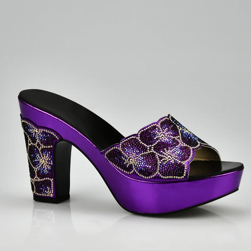lavender sandals low heel