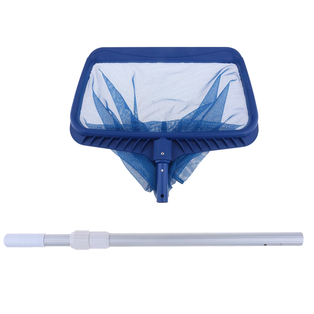 50cm Deep Nets Swimming Pool / Spa Cleaning Leaf Skimmer Net with 2 Stage Telescopic Pole 100cm