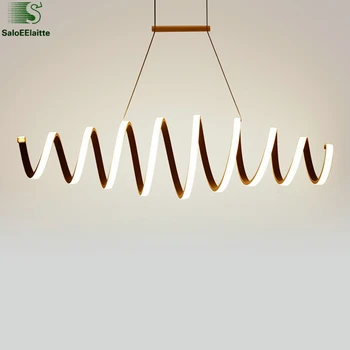 

Modern Spire Aluminum Led Pendant Lights Dining Room Led Lighting Light Indoor Suspension Lamp Lustre Lamparas luminaria Fixture