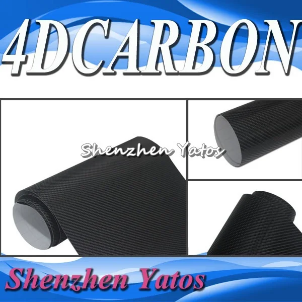 Black 4D Carbon Fiber Roll with Bubble Free 5M/10M/15M/20M/30M |