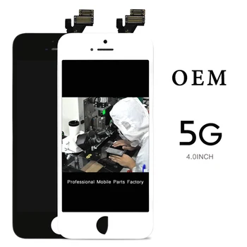 

TOP quality For iPhone 5 LCD Display 10PCS/LOT OEM LCD Screen Display Digitizer Assembly replacement All Parts+camera holder