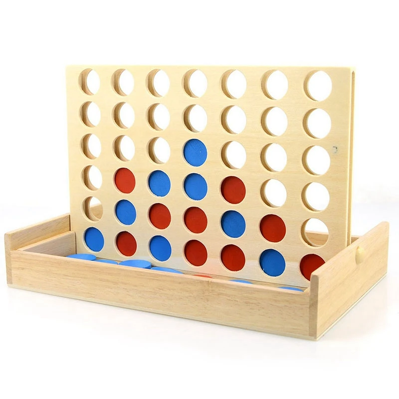 Горячая-четыре в ряд деревянная игра линия вверх 4 Классическая Семейная Игрушка настольная игра для детей и семьи забавные игрушки