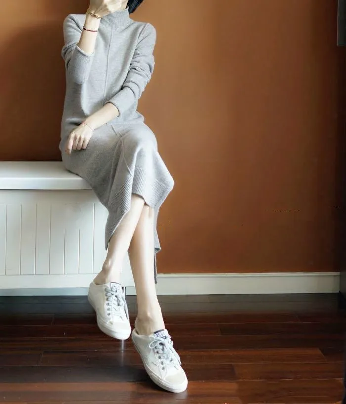2019 Autumn and Winter Long Half-High Collar