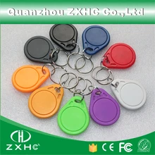 (10pcs/lot) Waterproof RFID ABC keyfob Keychain Key Finder 13.56 MHz Access Control Card