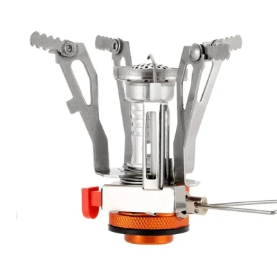 

2PCS Mini Portable Collapsible Outdoor Camping Backpacking Stoves with Piezo Ignition