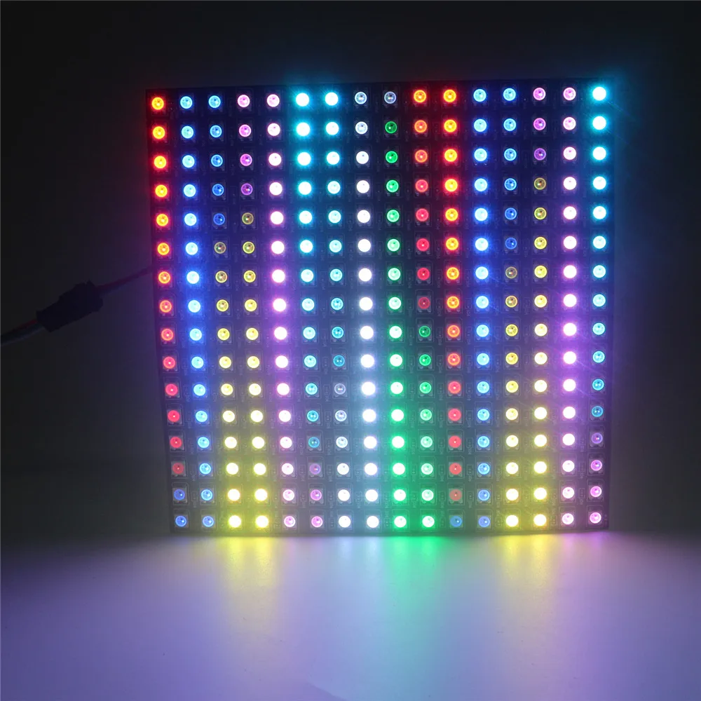 WS2812b 5050 RGB Led панель Чип 8x8/8x32/16x16 пикселей WS2812 полноцветный индивидуально адресуемый дисплей панель экран