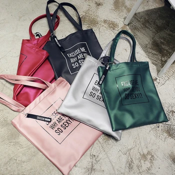 

2019 New Hot Fashion Women Female Casual Simple PU Leather Zipper Letters Soft Handbags Shoulder Bags Messenger Bags