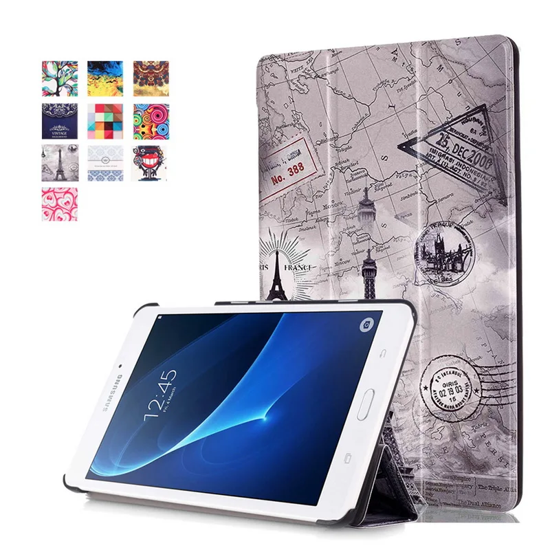 Multicolor Cover for Samsung Tab A6 7.0 2016 Case,Flip PU Leather