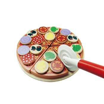 

Pizza Party House Toys Food Simulation Tableware For Children Pretend Play Toys With Tableware