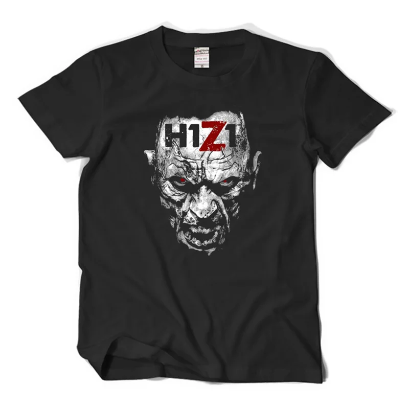 Summer new zombies doomsday survival sandbox game H1Z1 big runaway short sleeve font b t shirt
