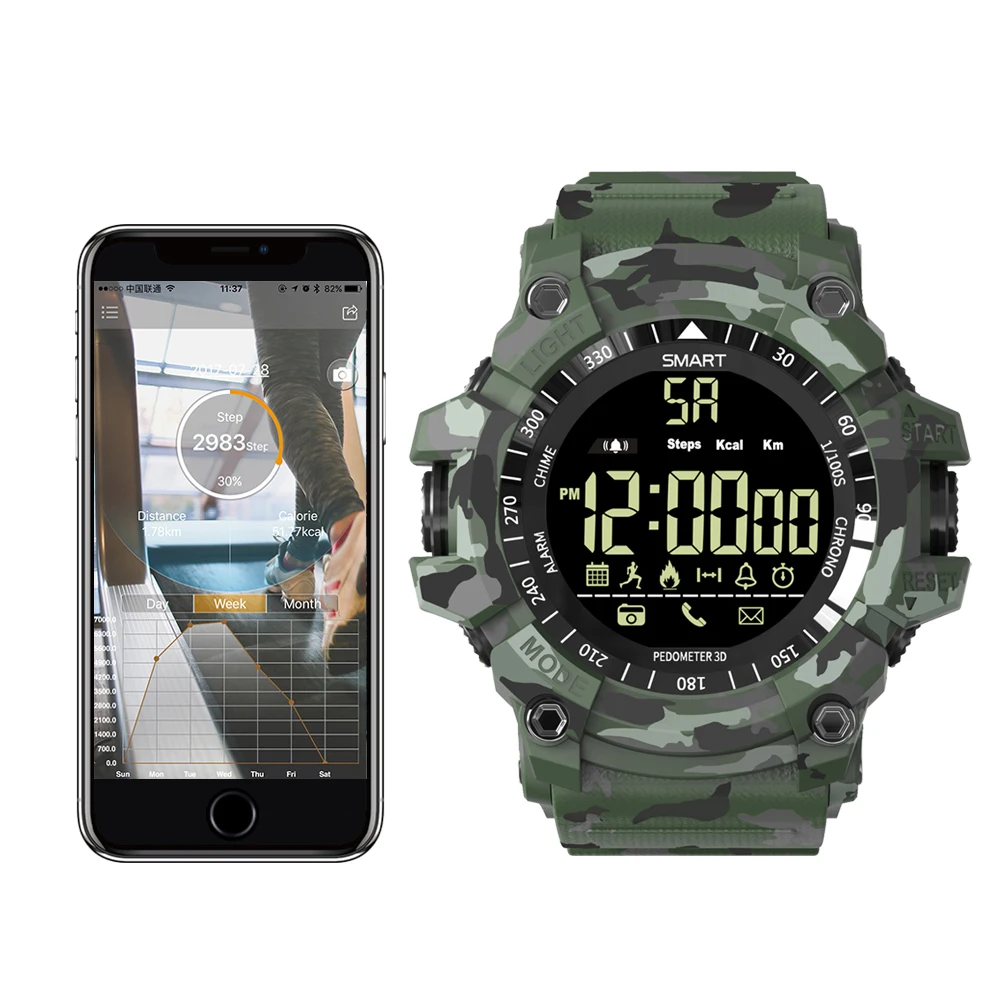 SENBONO Bluetooth Смарт часы спортивные Шагомер водонепроницаемый IP67 Спортивные Цифровые Смарт часы Relogio Masculino для ios Android телефон