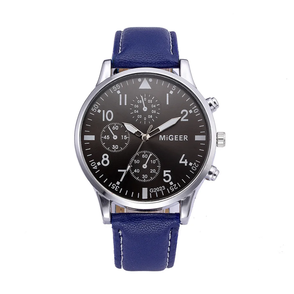 

New Watches Men Luxury Brand Chronograph Men Sport Watches High Quality Leather Strap Quartz Wristwatch Relogio Masculin &Ff