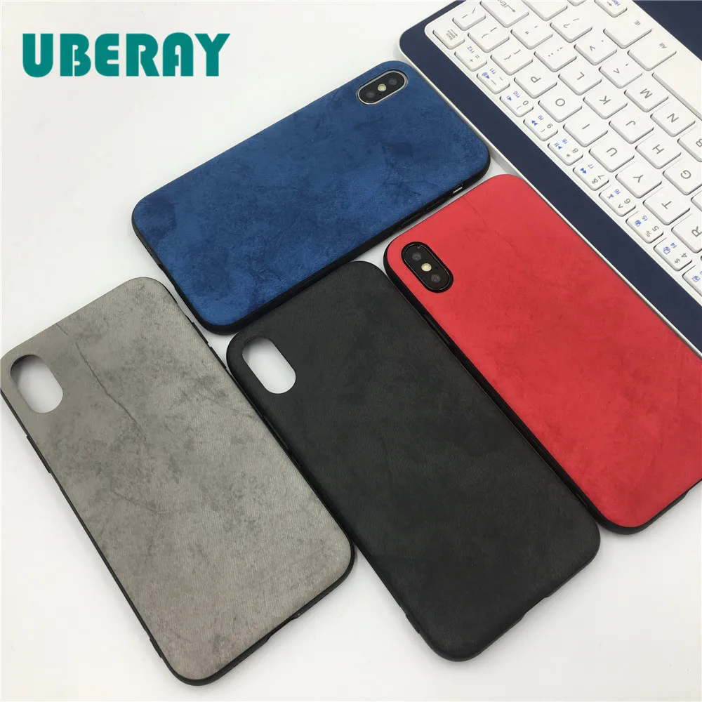 

UBERAY Luxury Case For iPhone XS Max iPhone X Cover Business Coque Soft TPU Phone Cases For iPhone 7 Case iPhone 6 6s 7 8 Plus