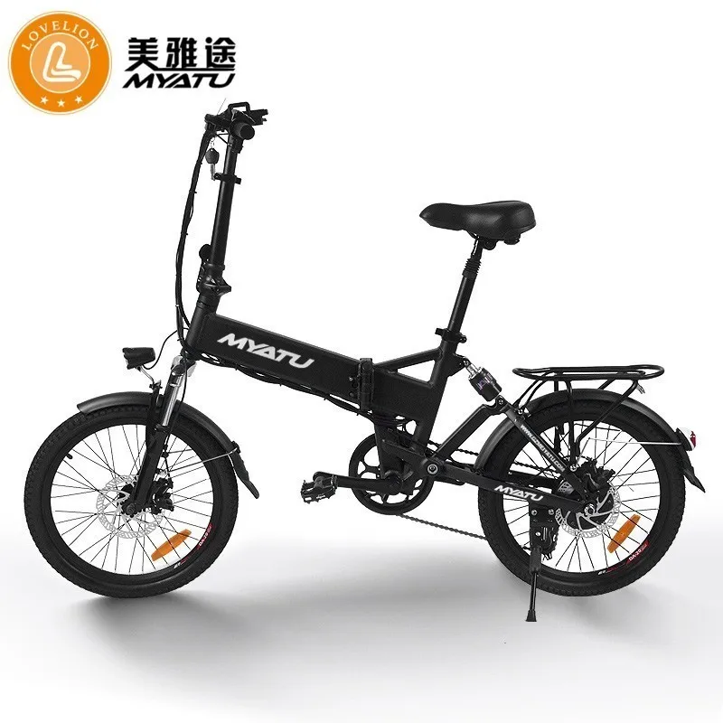 MYATU Electric Bike 36V7.5A Lithium Battery 20inch Aluminum Folding Bicycle 250W Powerful e bike Mountain beach ebike | Спорт и