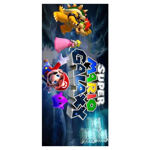 Пляжное полотенце из бамбукового волокна с принтом Game Boy &amp Super Mario/супер