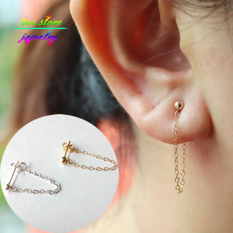 i-9 express 2016 Style Jewelry Fashion Simple Front New Back Earings i-9 express 2016 Style Jewelry Fashion Simple Front New Back Earings