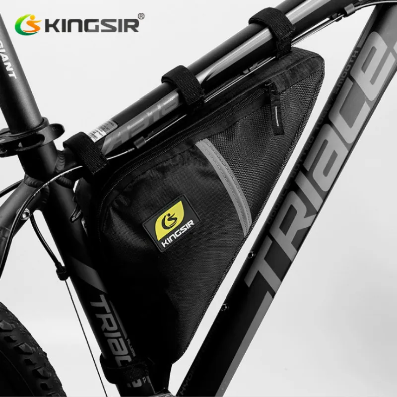 Excellent Kingsir Brand Waterproof Cycling Front Triangle Bag Mountain Road Bike Bicycle Front Tube Frame Bag Phone Pouch Case Tool Bag 0 Excellent Kingsir Brand Waterproof Cycling Front Triangle Bag Mountain Road Bike Bicycle Front Tube Frame Bag Phone Pouch Case Tool Bag 0