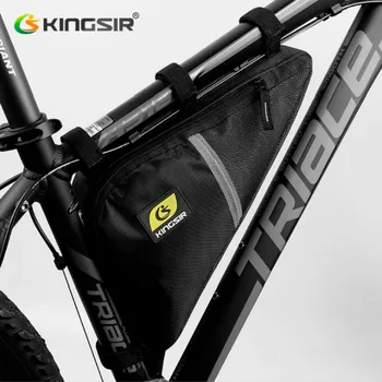 

Kingsir Brand Waterproof Cycling Front Triangle Bag Mountain Road Bike Bicycle Front Tube Frame Bag Phone Pouch Case Tool Bag