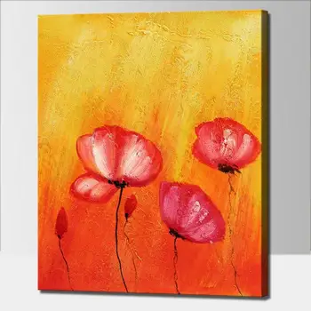 

handmade Modern 3D Flower Canvas Oil Painting Palette knife Tree Painting Home decor for living room home Decor Wall Art picture