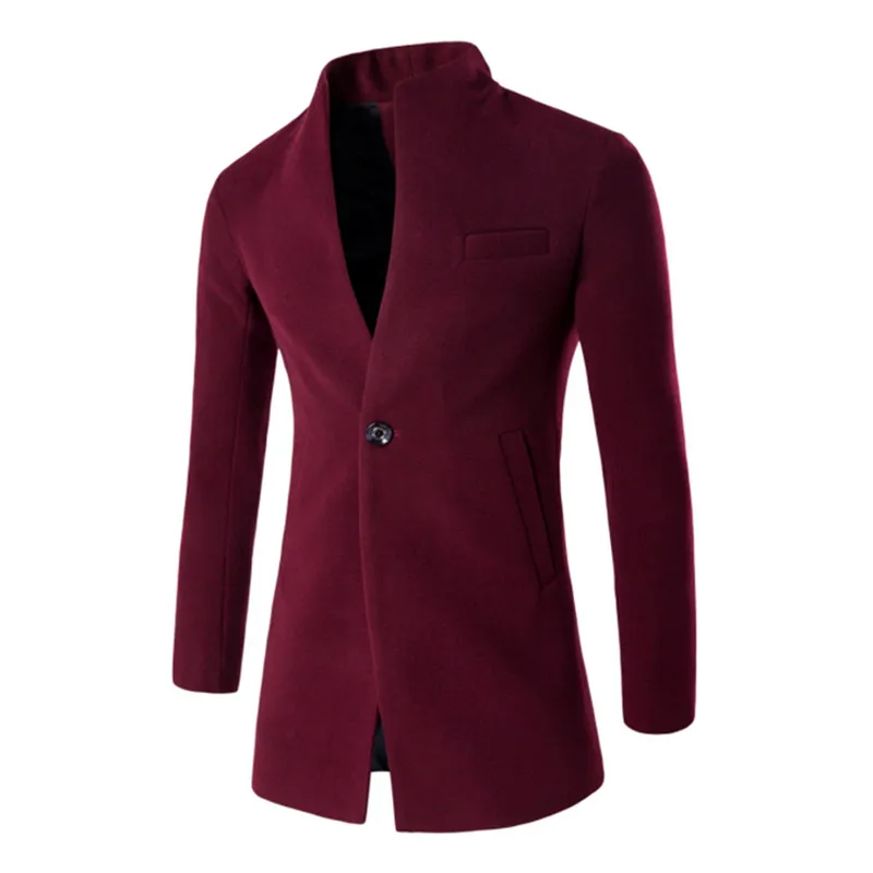 Winter Mens Slim Long Sleeve Single Button Suit Wool Jacket , burgundy Men's Leisure Cardigan Woolen Coats , Brands Jacket Male Winter Mens Slim Long Sleeve Single Button Suit Wool Jacket , burgundy Men's Leisure Cardigan Woolen Coats , Brands Jacket Male