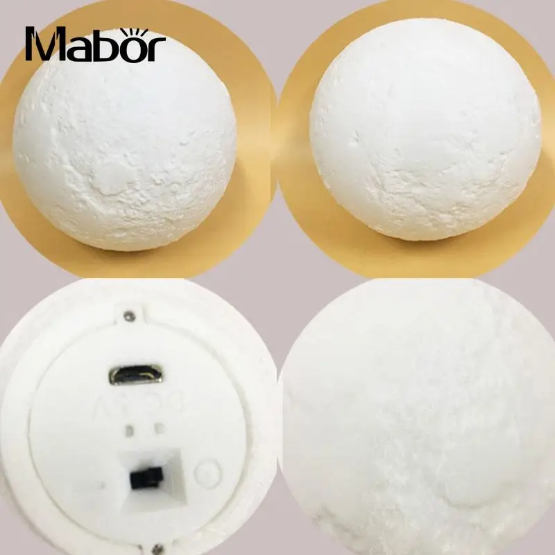 

3D LED Moon Night Light Moonlight Colorful Desktop Lamp Gradient Decoration