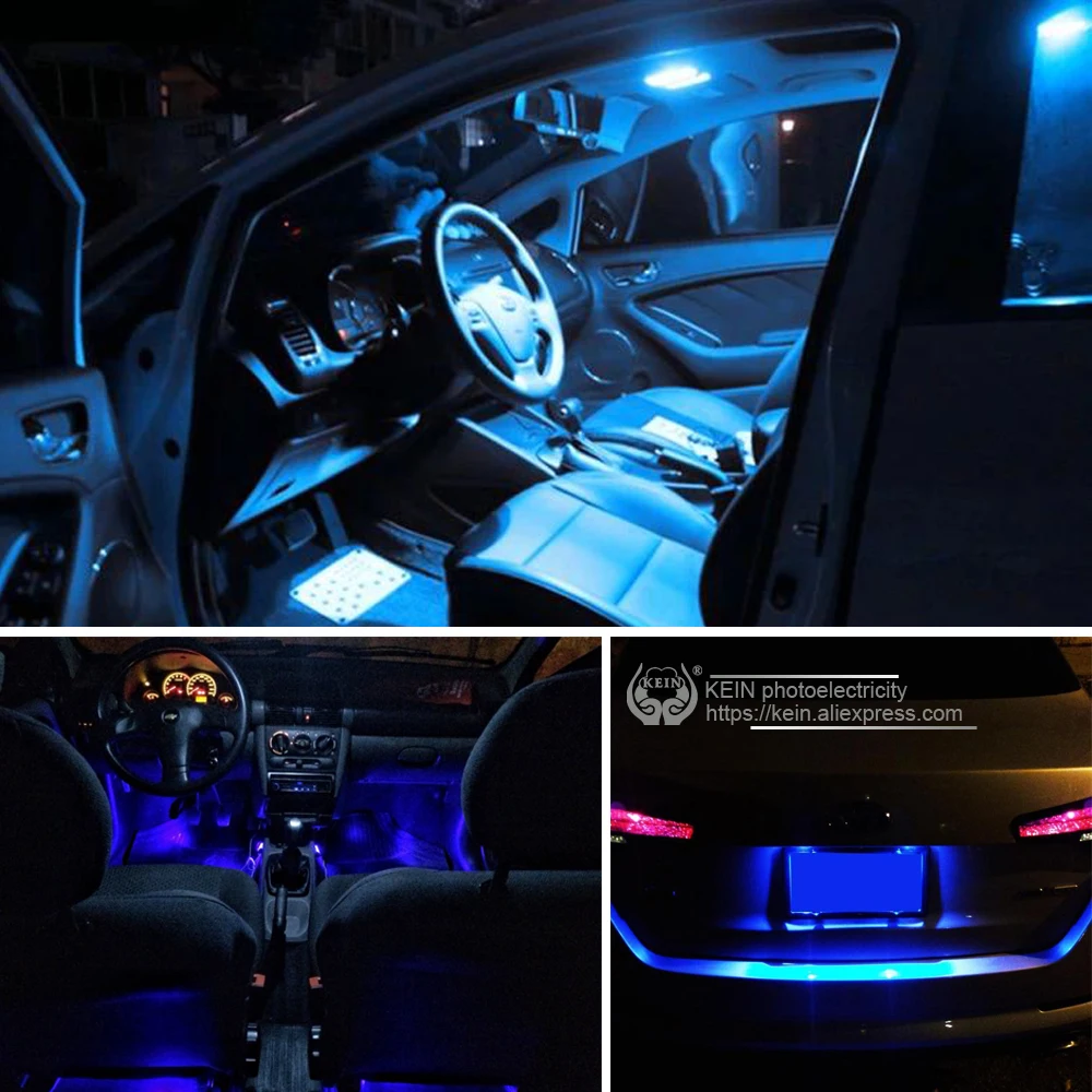 KEIN 100 шт. t10 led Silica w5w Автомобильные фары 5050 6smd 194 168 Авто Боковая танкетка для Чтения
