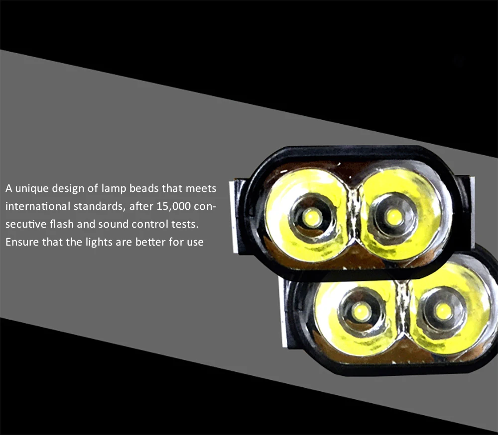 Велосипедные светодио ходовые огни В 24 В в В 43 в 48 в широкое напряжение Универсальный яркий двойной светильник Бисер для фары Встроенные колонки