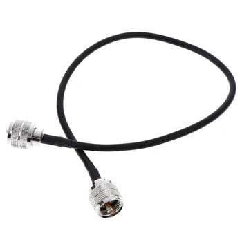 

Hot Sale 50cm UHF PL259 Connectors Male To Male Plug Coax Pigtail Jumper Cable Cord RG58 Coaxial Cable Connector