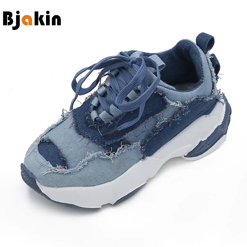 blue jean gym shoes