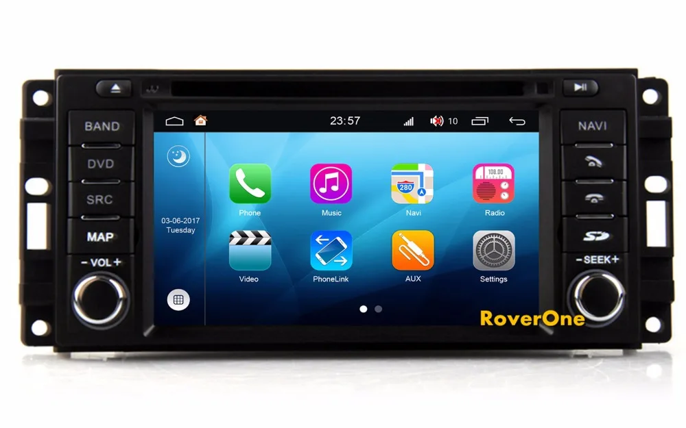 Roverone S200 Android 8,0 автомобильный мультимедийный плеер для Chrysler Town Country 2008-2011 Авто DVD Радио Стерео gps навигации