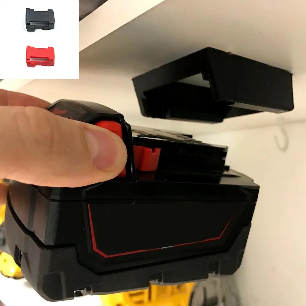 Powstro батареи крепления 3D печатных с ABS для MILWAUKEE M18 18 V стойка-держатель для хранения стойки место для батареек держатель черный/красный