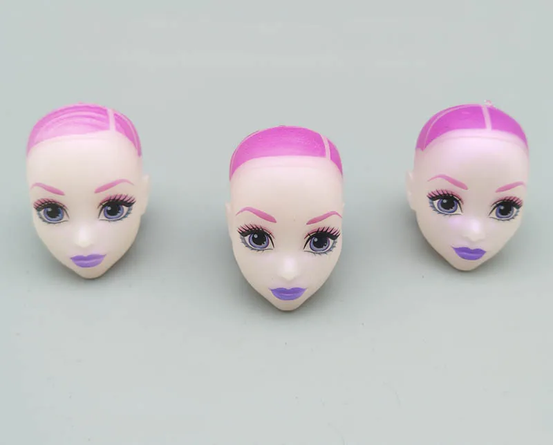Мягкая лысая голова куклы для Monster High BJD отработки нанесения макияжа Голова