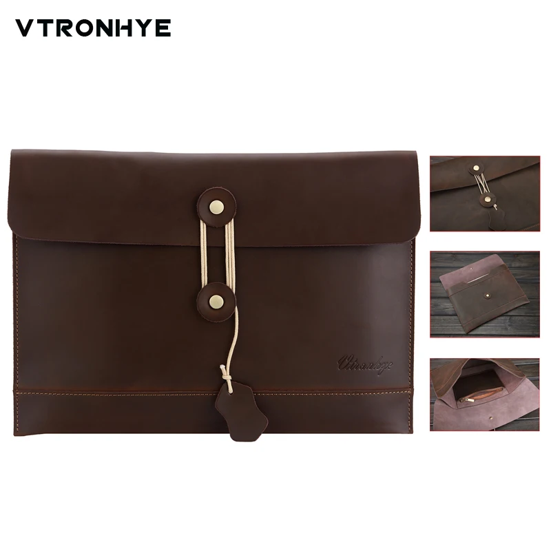 

Leather Laptop Bag for Mac Retina 13 inch Super Slim Business Series Laptop Notebook Bag Handbag for Mac Pro Retina 13 inch