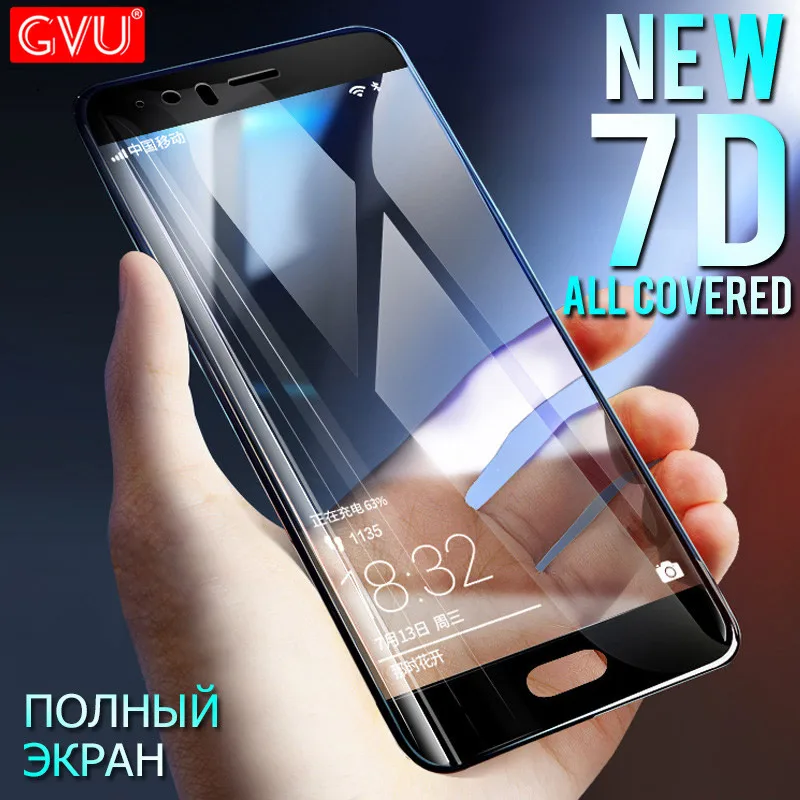 

GVU 7D Tempered Glass For Huawei P9 P10 P20 Lite P9 P10 Plus Full Cover Screen Protector For Huawei Mate 10 9 Lite 10 Pro Glass