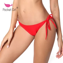 Новинка, Бандажное бикини, бразильский купальник, женские трусики, сексуальные трусы, сплошной черный купальник, раздельное нижнее белье из двух частей