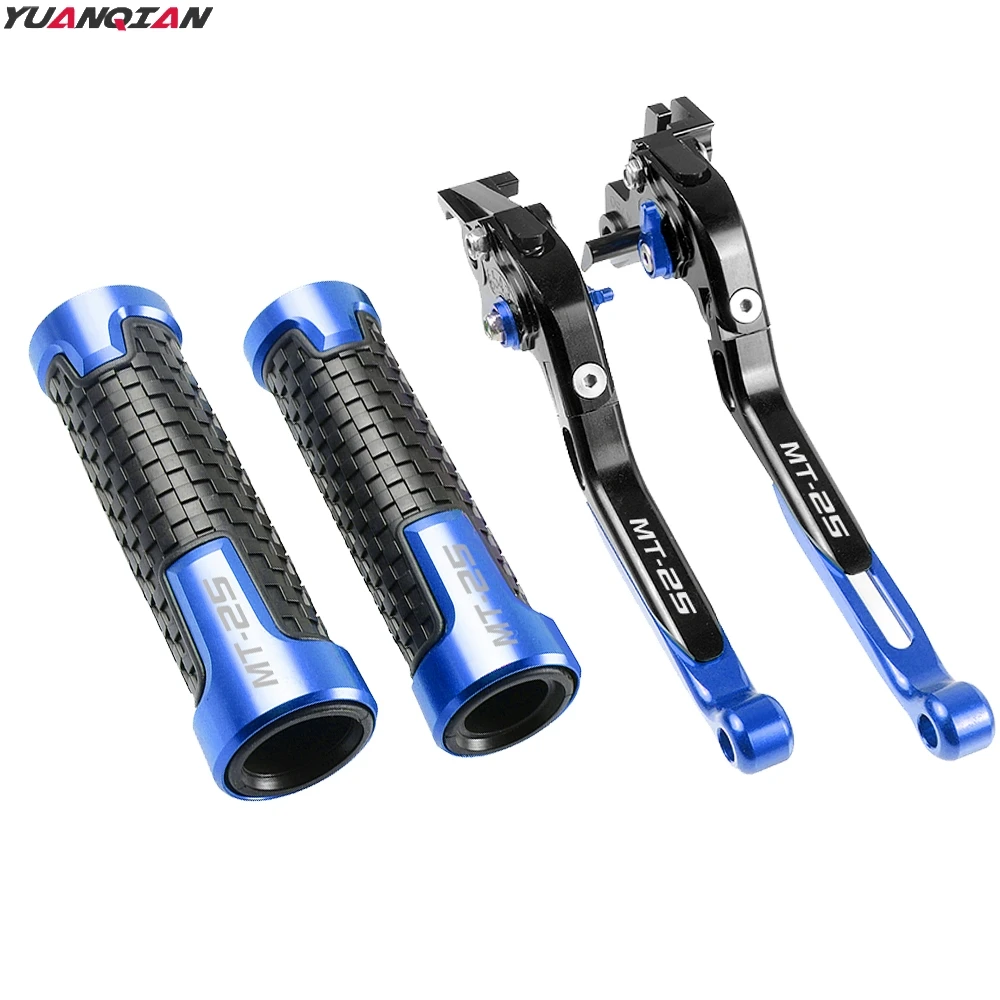 

New CNC Aluminum Motorcycle Adjustable Foldable Extending Brake Clutch Lever Handle Grips For YAMAHA MT-25 MT 25 MT25 2005 2006